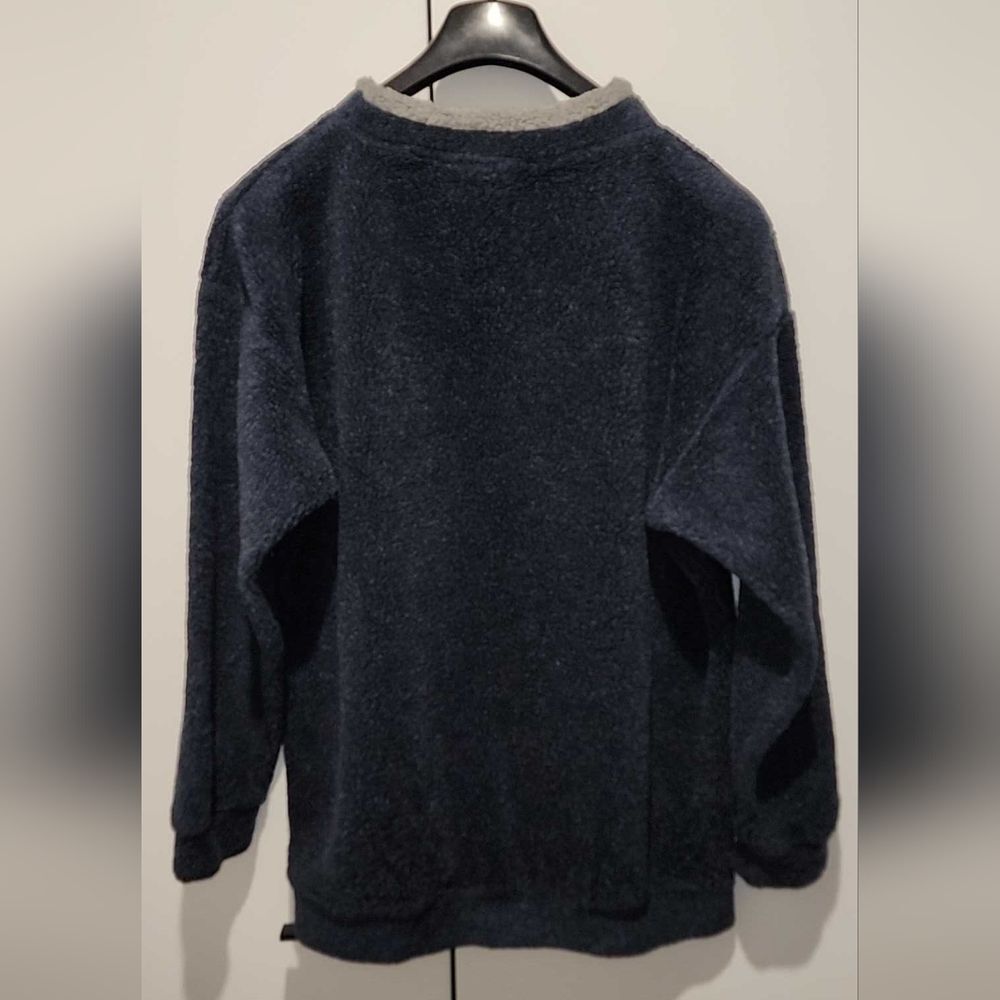 Men's Classic Navy Crewneck Sweater - Picture 2 of 4
